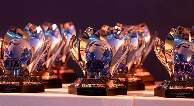 Awards ceremony of the 2015 CIK-FIA season