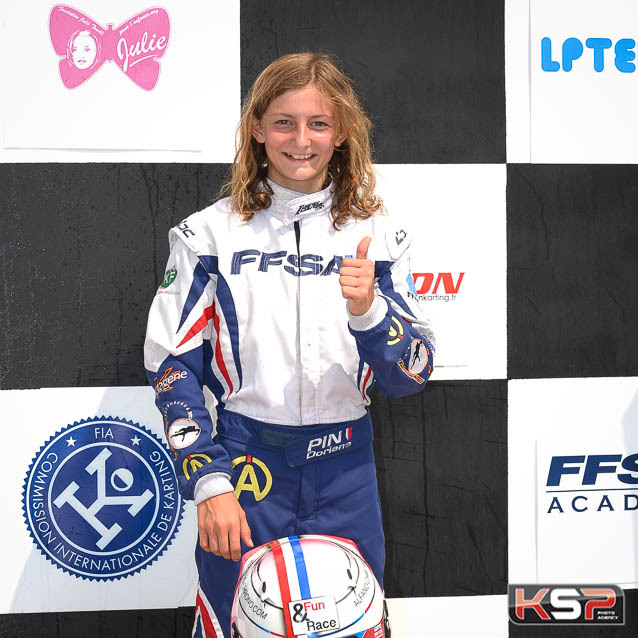 Kartagene félicite Doriane Pin pour son podium de Soucy