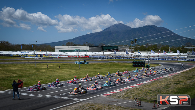 Puhakka and Abbase on the front row of the KZ Final at Sarno