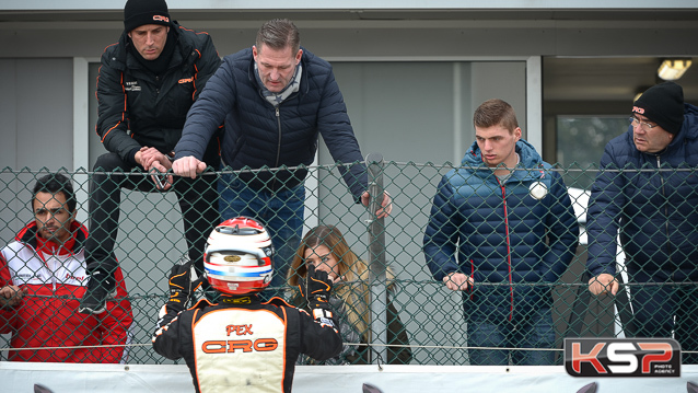 Max Verstappen with his family in Adria