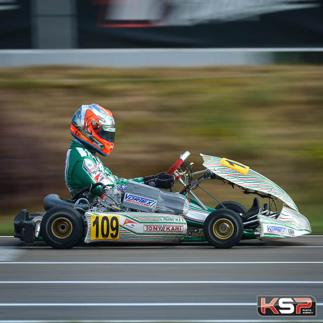 Vigano en pole de la Super Coupe KZ2 à Genk