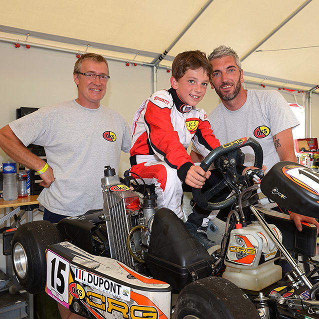 Ilann Dupont en pole des Minikarts