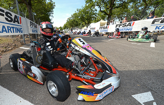 Vayron et Jaubert, vainqueurs du jour en Minikart