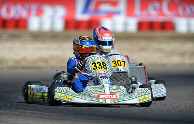 Besancenez the hero of the heats at Zuera in KZ2