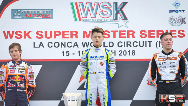 WSK La Conca: magnificent victory for Maloney in OK