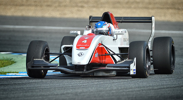 Jake Hughes leads the rookie test at Jerez