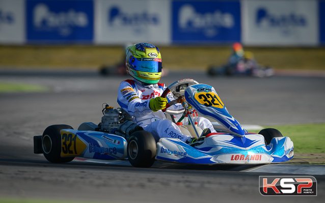 Andrea Rosso (Baby Race) the poleman in Junior at the 2017 WSK Champions Cup