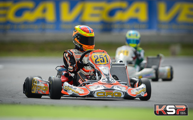 Hauger the Junior poleman at Adria