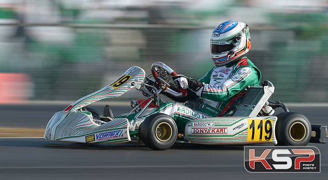 Manches KZ2 : Ardigo, suivi par Lammers et Abbasse