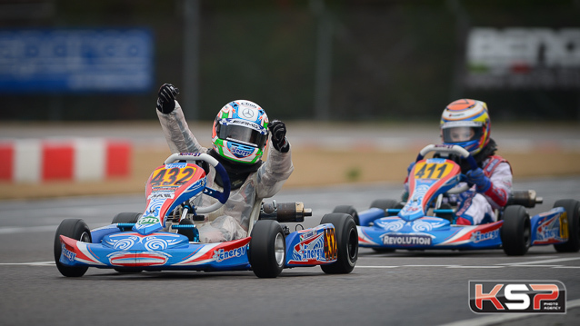 Antonelli the winner in Mini Rok at the Winter Cup