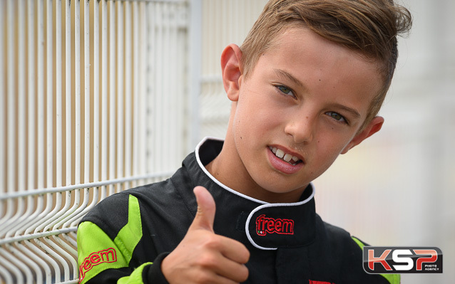 Rousseau, auteur de la pole Minikart à Laval