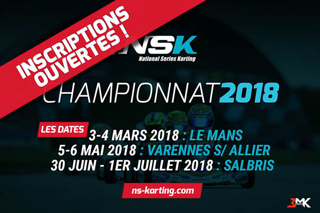 Les inscriptions au Championnat NSK 2018 sont ouvertes !