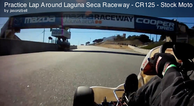 Laguna Seca Raceway en KZ125 !