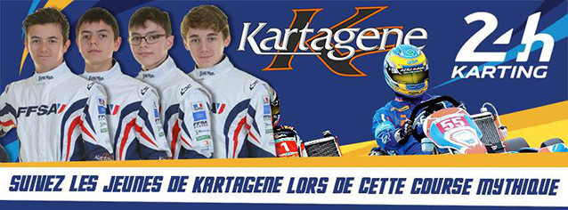 Wintec-Kartagene : le kart “Jeunes“ des 24 H Karting 2018