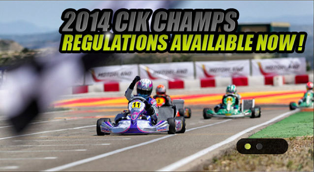 Les règlements CIK-FIA 2014 sont en ligne