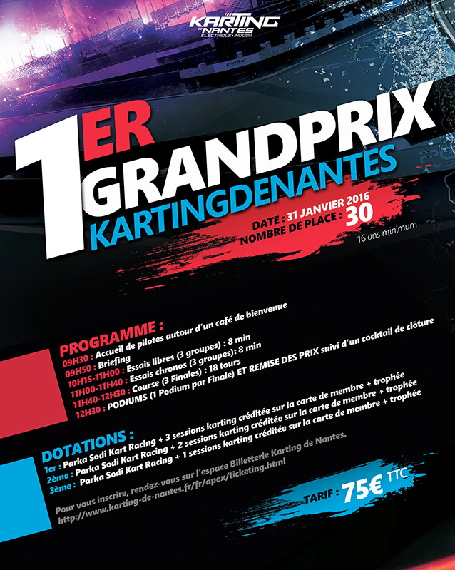 Grand Prix Karting de Nantes, 31 janvier!