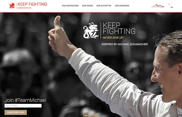 Keep Fighting, pour le partage des valeurs de Michael Schumacher