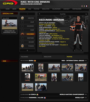 Site web Team CRG: plus qu’une longueur d’avance