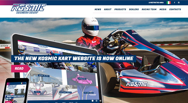 É on line il nuovo sito Kosmic Kart