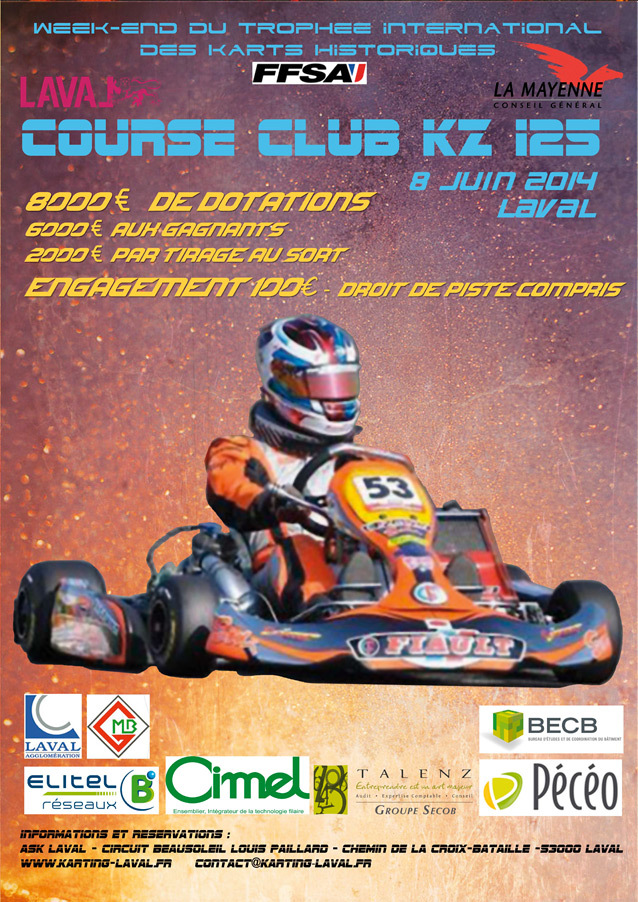 Course Club KZ 125 à Laval