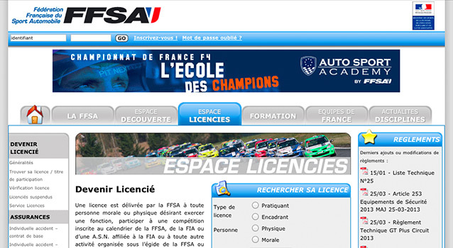 FFSA: Licences 2013