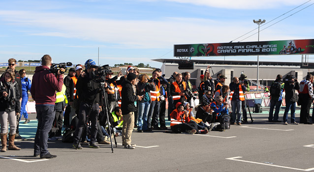 Beaucoup de médias à la finale Rotax 2012