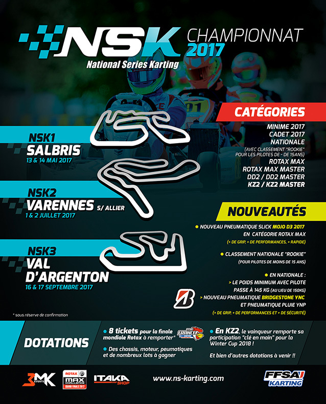 Précisions utiles pour la NSK 2017