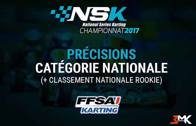 NSK Salbris : Précisions catégorie Nationale + classement Nationale Rookie