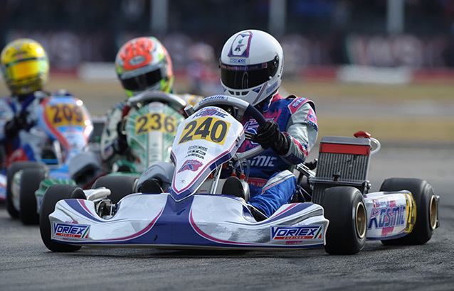 Basz wins the KF prefinal on the last lap