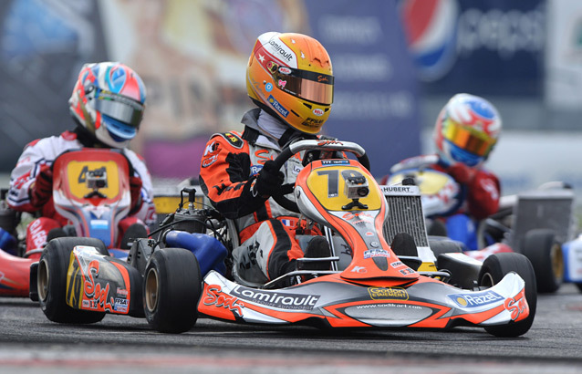 Anthoine Hubert sur le podium du Championnat du Monde M18