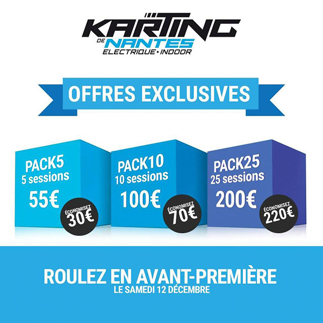 Promotions en avant-première au Karting de Nantes