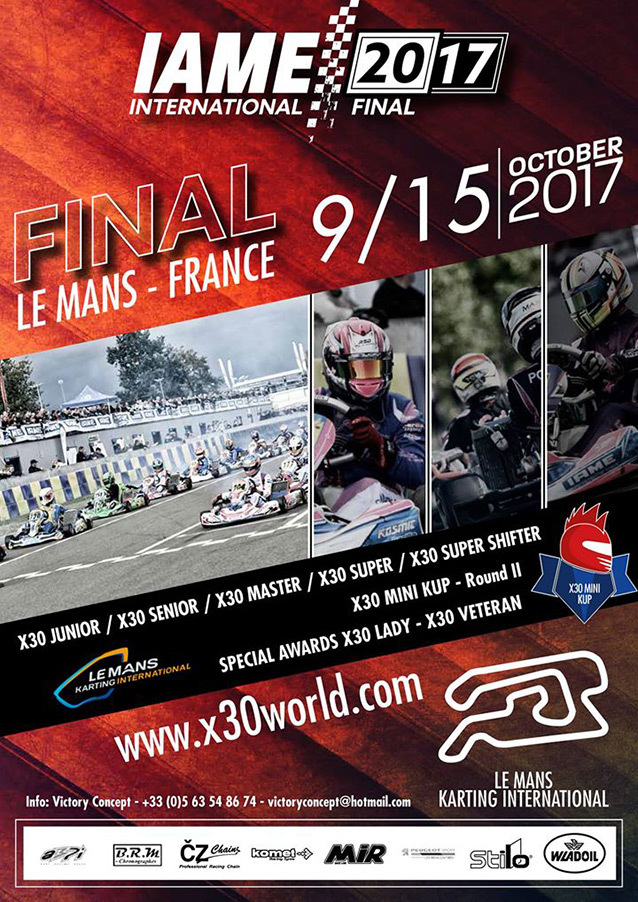 Demandez le programme de la IAME International Final 2017