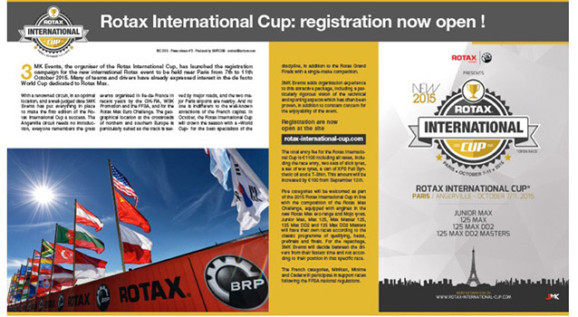 Rotax International Cup : les inscriptions sont ouvertes !