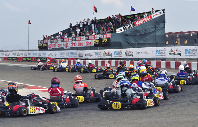 Two Japanese drivers at the front of Rotax Junior