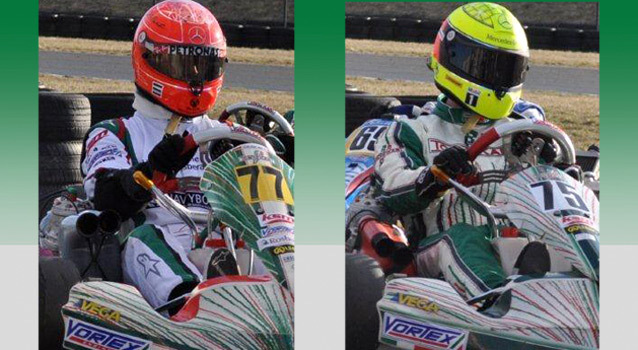 Schumacher & Schumacher on Tony Kart/Vortex