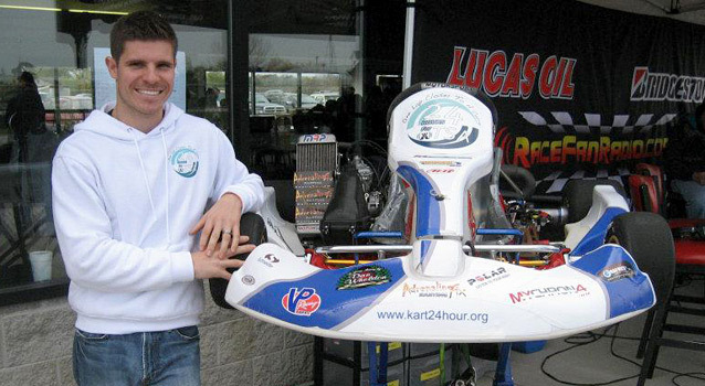 24 heures en solo sur un kart, un record et bonne action