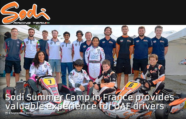 Sodi UAE Summer Camp 2015 in France