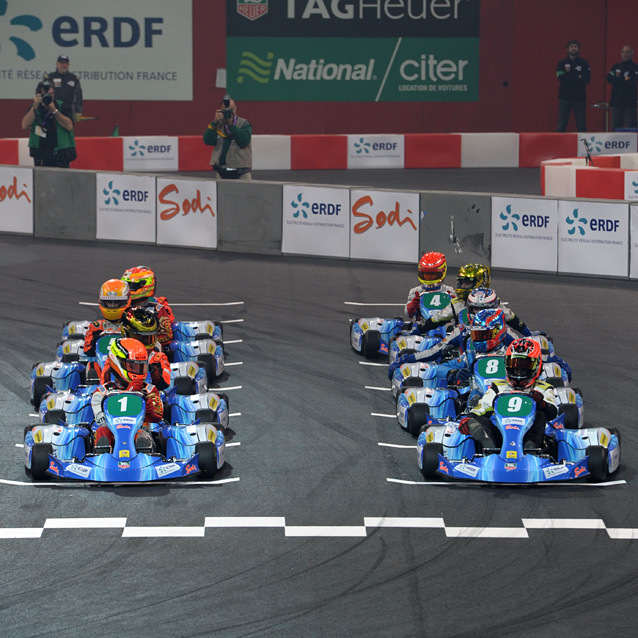 Un Monégasque remporte la 1ère course de karting électrique à Bercy