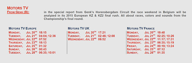 CIK: Relive the “Genk” competition on Motors TV!