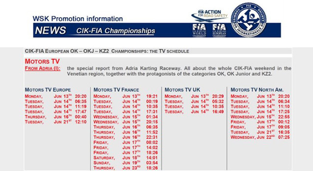 Revivez le Championnat d’Europe d’Adria sur Motors TV