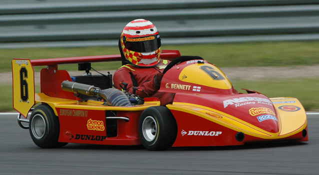 Bennett is aiming at a fourth European Superkart Title