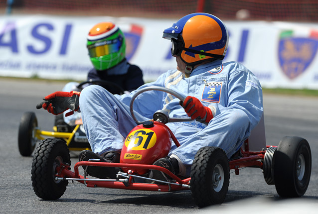 Jesolo, le kart historique en famille avec les Van De Grint