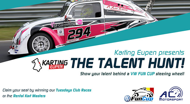 Pilotez une VW Fun Cup en course grâce au Karting Eupen !