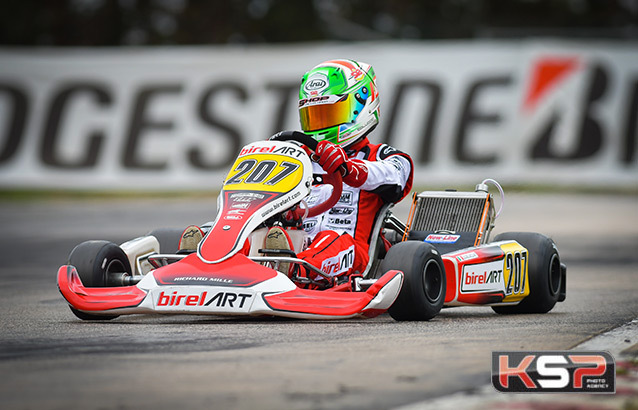 Superbe pole OK pour Coluccio et Birel ART