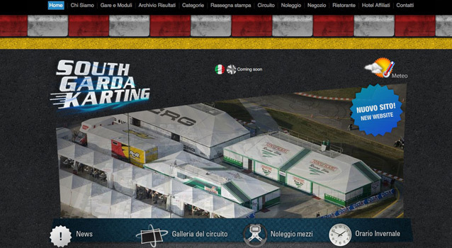 South Garda Karting: nouveau site web