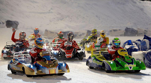 Wrooom 2013: Alonso triomphe en kart sur la neige