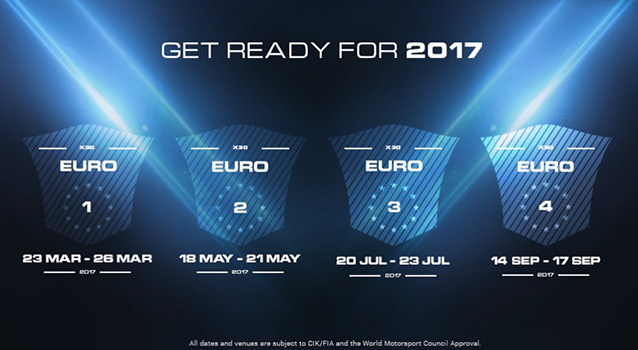 Calendrier X30 Euro Series 2017