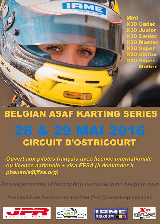 IAME Belgium: prochain rendez-vous ASAF à Ostricourt