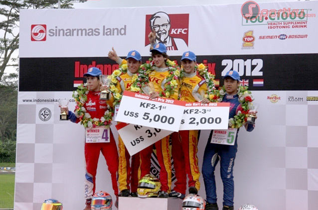 Sean GP triomphe à l’Indonesia Kart Prix 2012