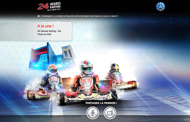 Un site pour suivre les 24 heures du Mans Karting